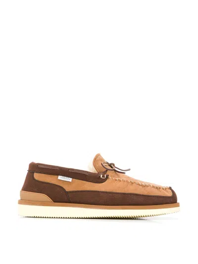 Suicoke Shearling-lined Round Toe Loafers