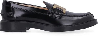 Tod's Gomma Basso 59c Loafers In Black