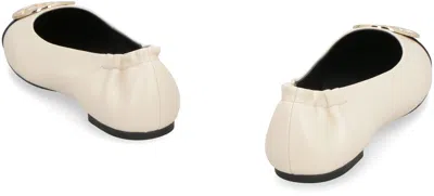Tory Burch Claire Two-color Leather Ballet Flats
