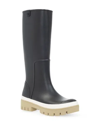 Tory Burch Woman Knee Boots Black Size 11 Rubber