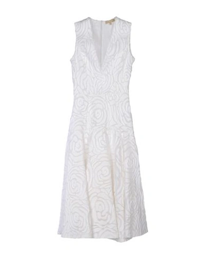 Michael Kors Midi Dress In White