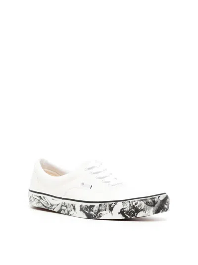 Undercover Printed Soles Canvas Sneakers In White