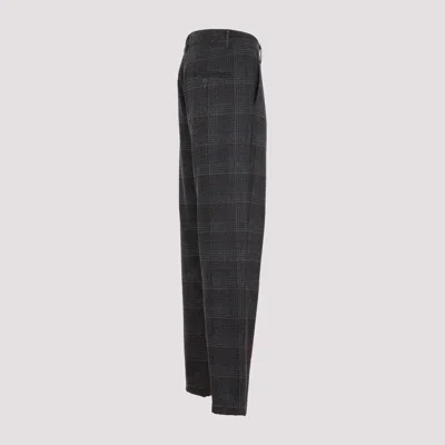 Universal Works Prince-of-wales Chino Pants In Wool Blend