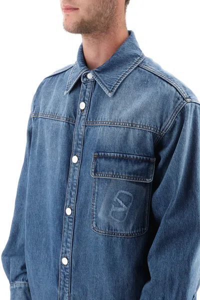 Valentino Rockstud Spike Denim Shirt