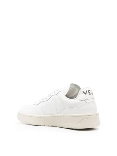 Veja V-90 Panelled Leather Sneakers