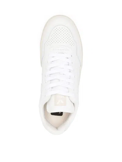 Veja V-90 Panelled Leather Sneakers