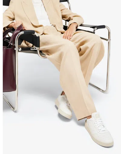Veja V-90 Panelled Leather Sneakers