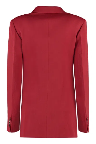 Victoria Beckham Double-breasted Wool Blazer With Structured Shoulders