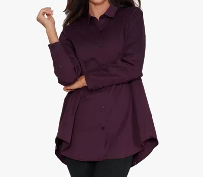 Stella Carakasi Prime Time Tunic In Aubergine In Purple
