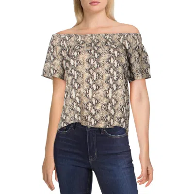 Generation Love Cassidy Womens Cotton Printed Casual Top In Multi