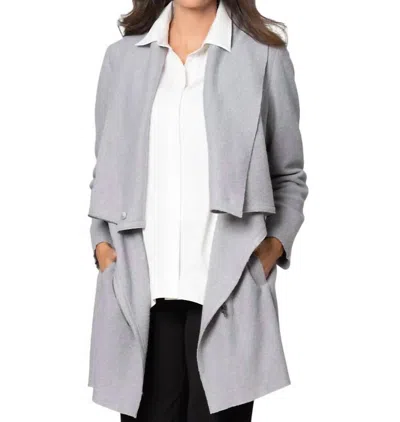 STELLA CARAKASI FAR AND AWAY COAT IN MEDIUM GRAY 