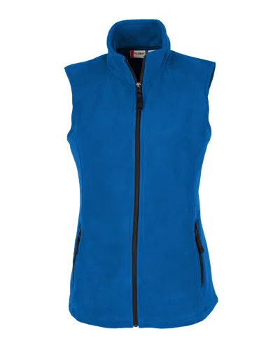 Clique Summit Lady Full Zip Microfleece Vest In Blue