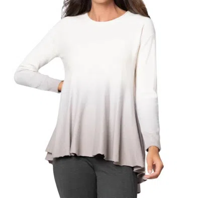 Stella Carakasi All You Need Sweater In Ivory/ Light Gray In Multi