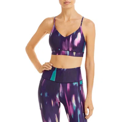 Aqua Womens Fitness Workout Sports Bra In Black