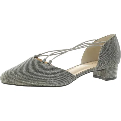J. RENEÉ CHAROLETTE WOMENS FLATS STRAPPY D'ORSAY HEELS 