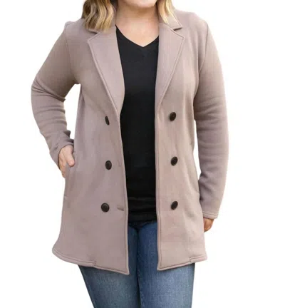 Michelle Mae Scarlett Sweater Jacket In Mocha In Brown