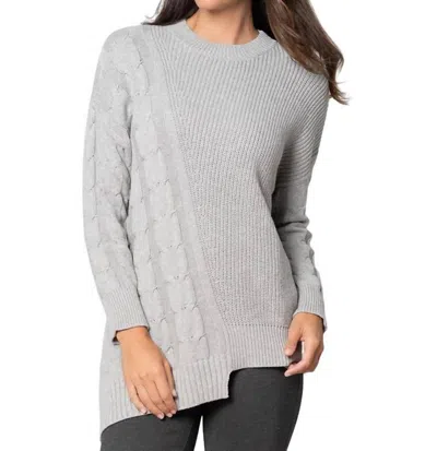 Stella Carakasi Made You Look Sweater In Light Gray In Multi