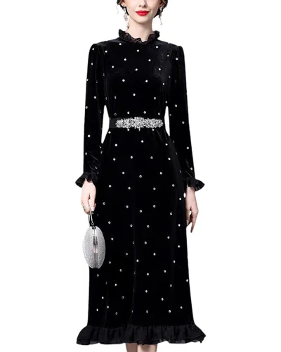 La Imperatrice Midi Dress In Black