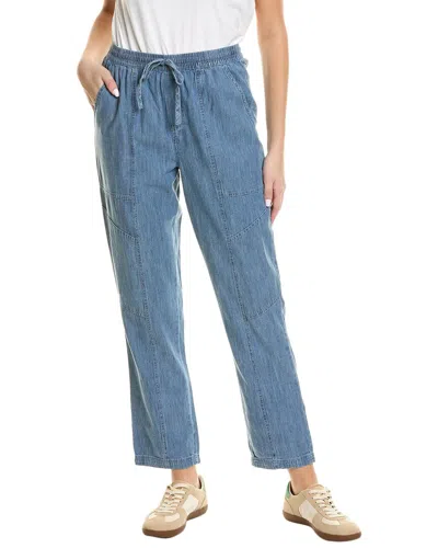 Splendid Shay Linen-blend Pant In Blue