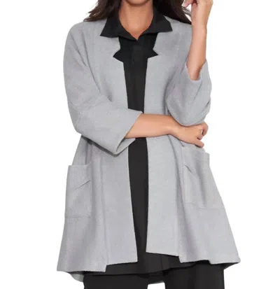 Stella Carakasi Cozy Up Coat In Medium Gray In Multi