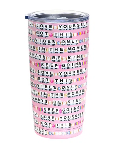 Little Words Project Beaded Tumbler In Pink In Pink