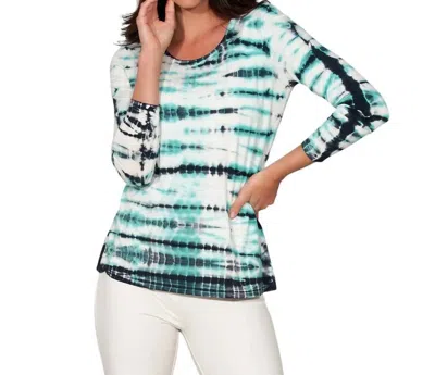 Stella Carakasi Tie Dyed Every Day Tee In Lagoon Tie Dye In Multi