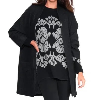 Stella Carakasi Cozy Up Coat In Black In Black