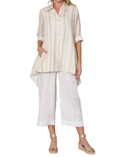 Stella Carakasi Striped True Form Shirt In Yarn Dye Stripe In Multi