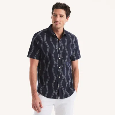 Nautica Jeans Co. Printed Short-sleeve Shirt In Blue