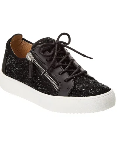Giuseppe Zanotti May London Leather Sneaker In Black