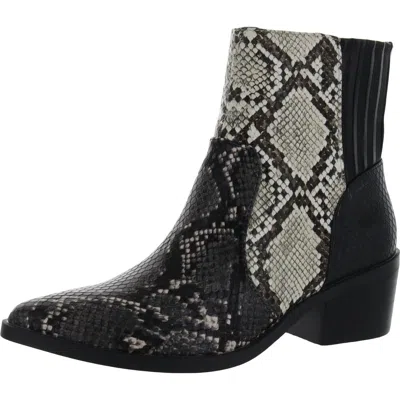 Dolce Vita Zada Womens Strech Block Heel Ankle Boots In Multi