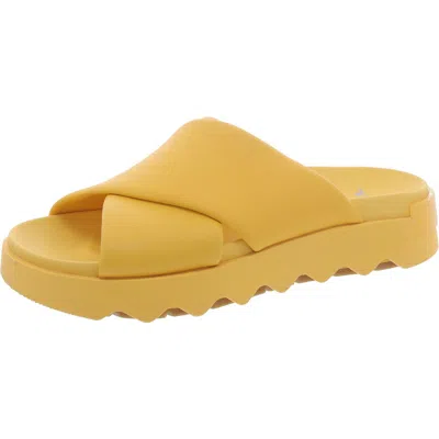 Sorel Vibe Slide Sandal In Yellow