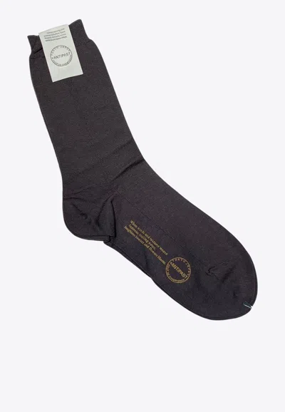 Antipast Essential Crew Socks In Charcoal