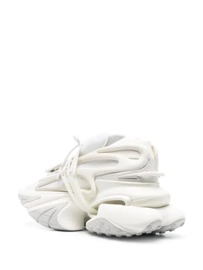 Balmain 'unicorn' White Sneakers With With Embossed Logo On The Side In White