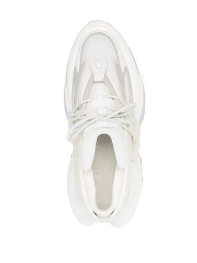 Shop Balmain Unicorn Chunky Sneakers In White