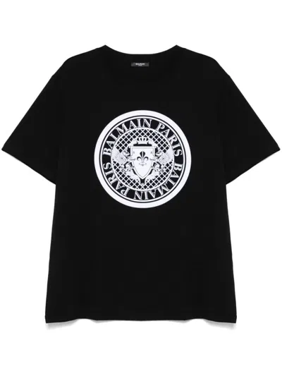 BALMAIN BALMAIN T-SHIRT WITH PRINT 