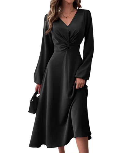 Nino Balcutti Midi Dress In Black