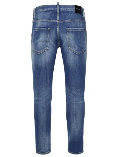 Dsquared2 Stretch-cotton Blue Jeans In Blue