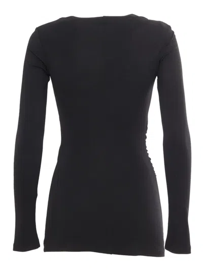 Elisabetta Franchi Women's Draped Top In Black