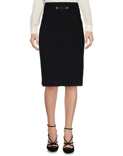 Shop Balenciaga Knee Length Skirts In Black