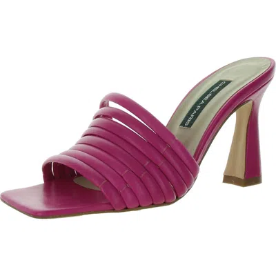 Chelsea Paris Ace Womens Leather Slip On Block Heel In Pink