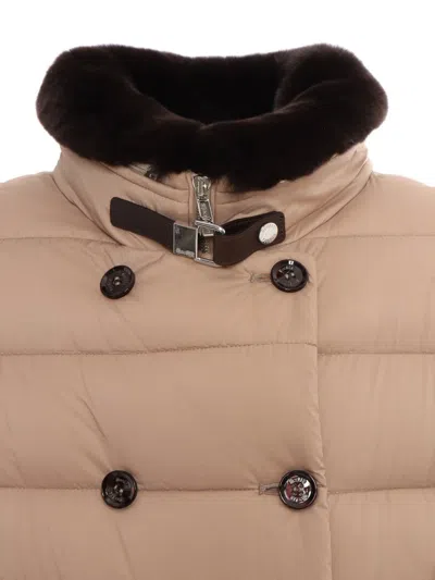 Moorer Longan-s3 Down-jacket In Brown