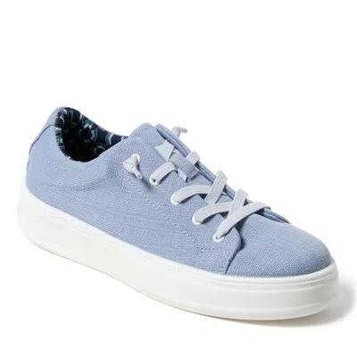Dearfoams Mabel Woven Slip-on Sneaker In Blue