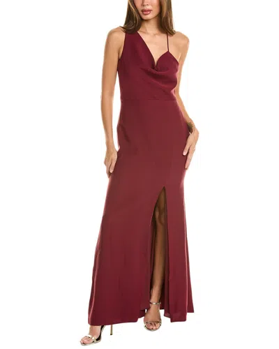 After Six One-shoulder Maxi Dress In Red