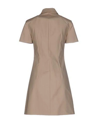 Shop Michael Kors Short Dress In Beige