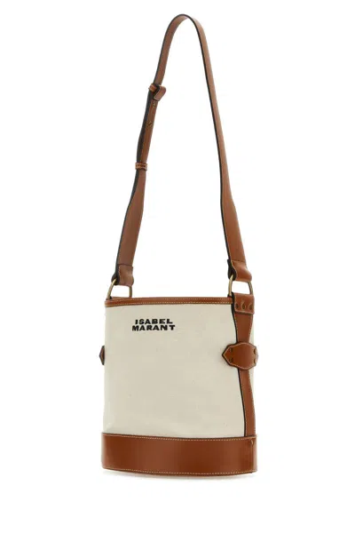 Shop Isabel Marant Shoulder Bags In Ecrucognac