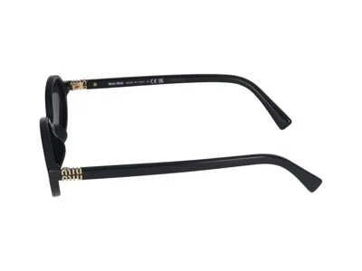 Miu Miu Nero Acetate Sunglasses In Black