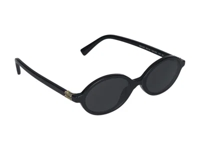 Miu Miu Nero Acetate Sunglasses In Black