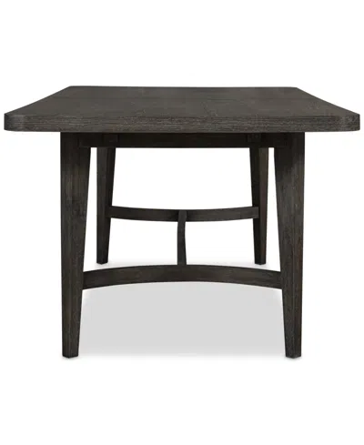 Macy's Griffith Rectangular Dining Table In Dark Gray
