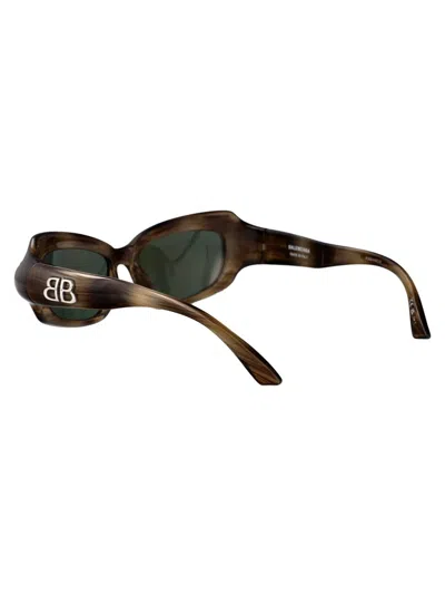 Balenciaga Injectate Havana Sunglasses In Havana-havana-bronze